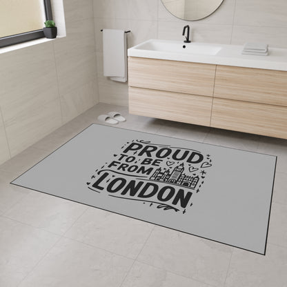 Proud London Floor Mat, Home Decor, Entryway Mat, Gifts for London Lovers, UK Pride, Personalized Floor Rug