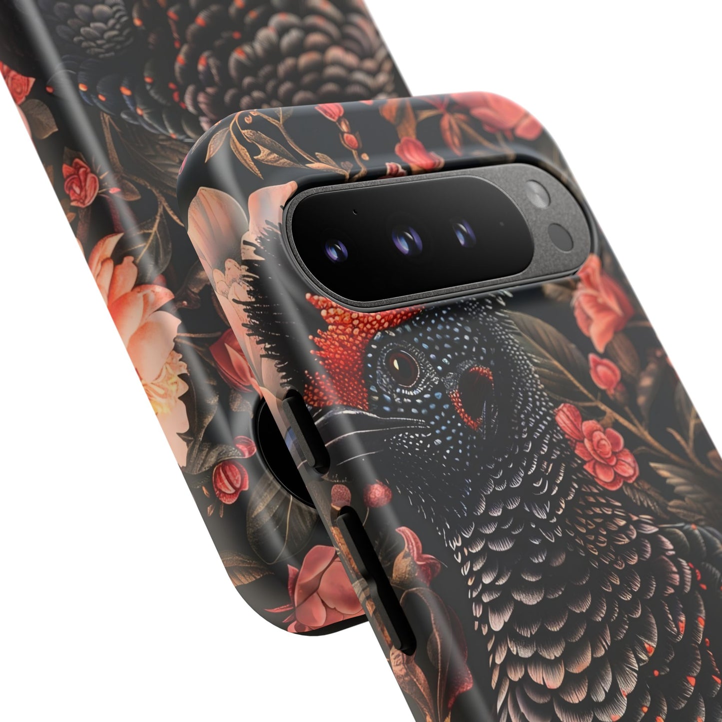 Tough Cases: Floral Design Phone Case, Stylish Protection for Your Phone, Unique Gift for Bird Lovers, Vibrant Floral Art, [...]