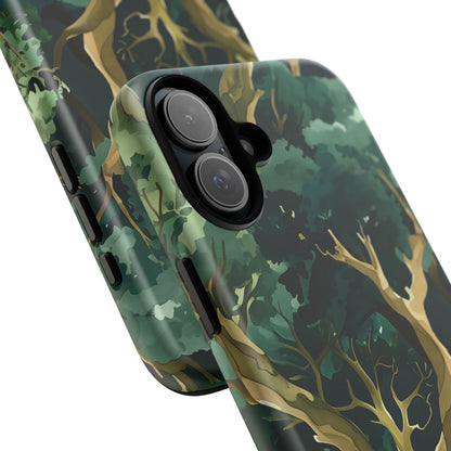Forest Green Phone Case, Nature-Inspired Tough Cases, Eco-Friendly Gift, Outdoor Lover Accessory, Unique Phone Cover