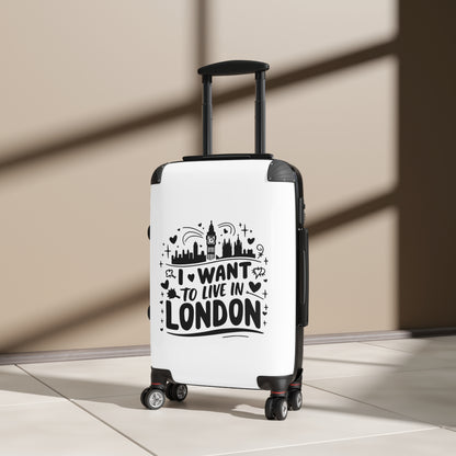 I want to live in London - Suitcase