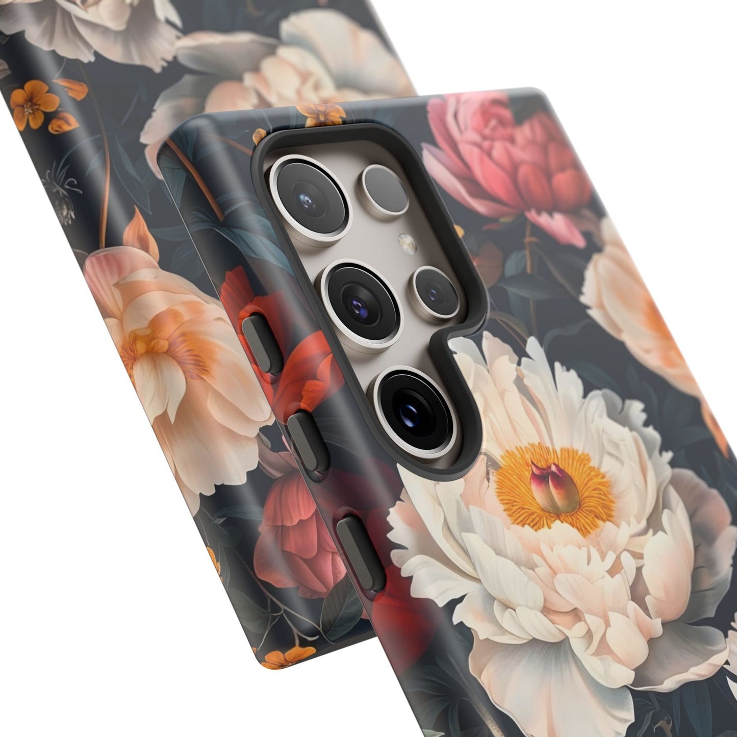 Floral Phone Case, Tough Phone Cover, Flower Design, Unique Gift for Her, Trendy Accessory, Spring Decor