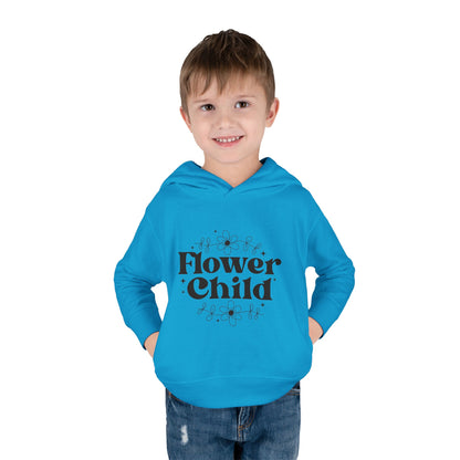 Flower Child Toddler Pullover Fleece Hoodie - Cute & Comfy Kids Apparel