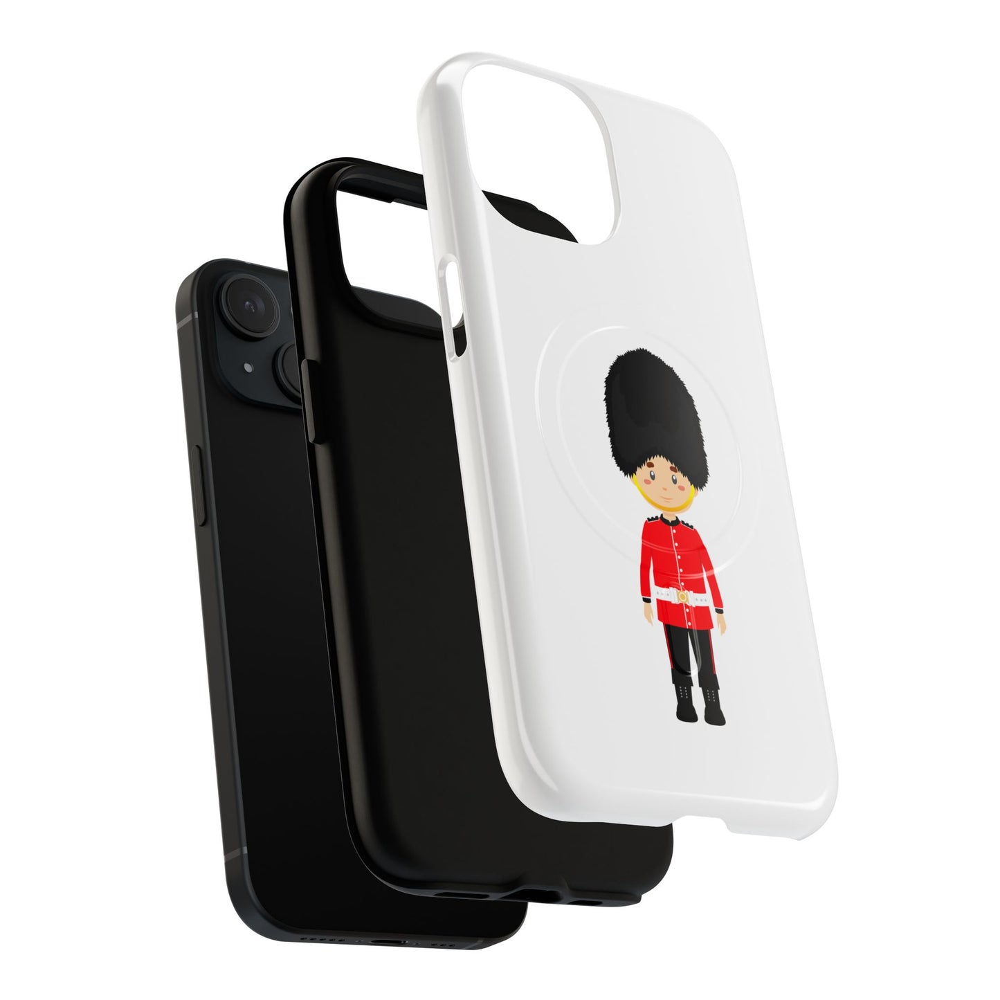Tough Magnetic Phone Cases with Royal Guard Design - Fun Gift for Kids, Phone Protection, Unique Accessories, Birthday Present, Holiday Gift