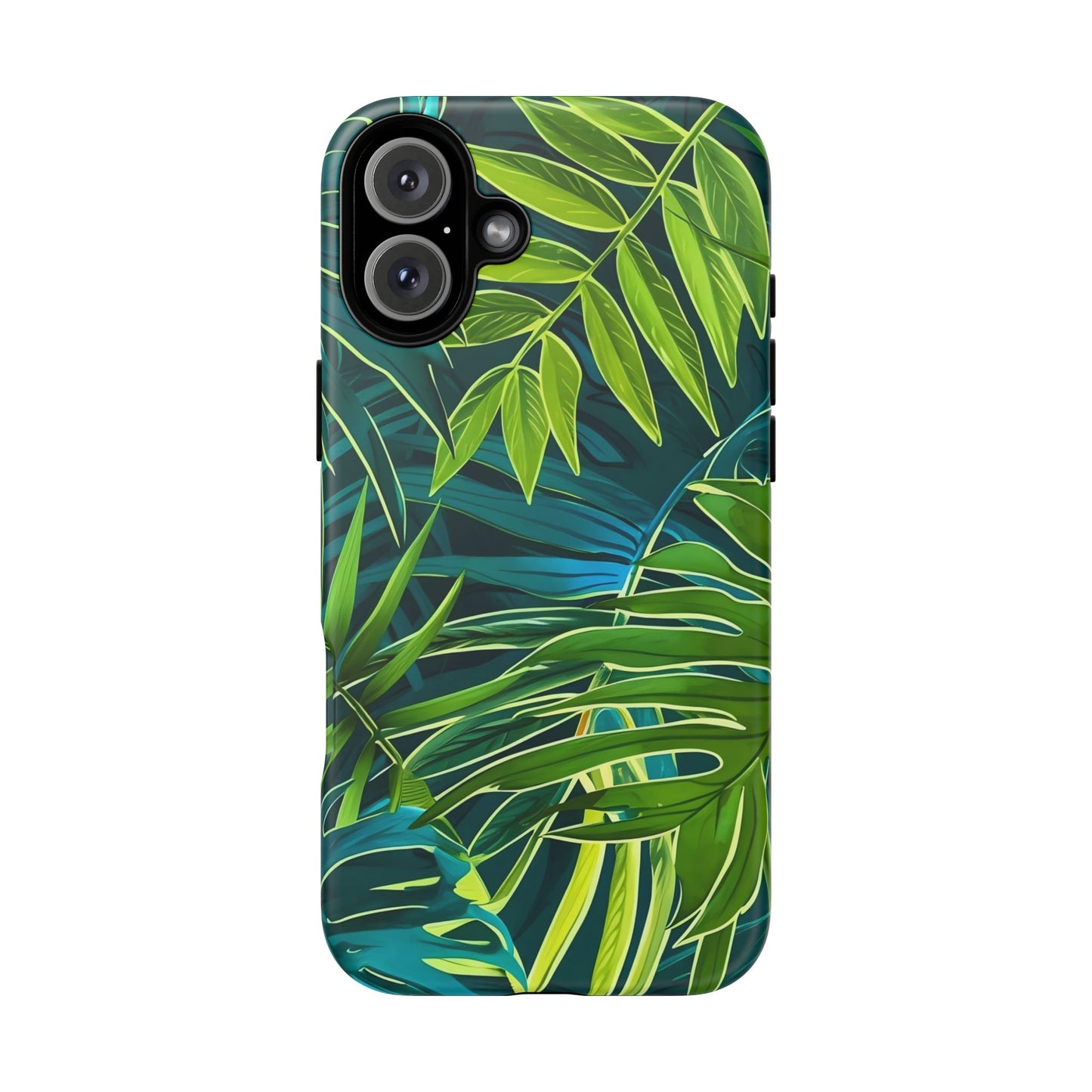 Tropical Phone Case - Durable Green Leaf Design, Eco-Friendly Gift, Trendy Accessory, Nature Lover's Case, Summer Vibes