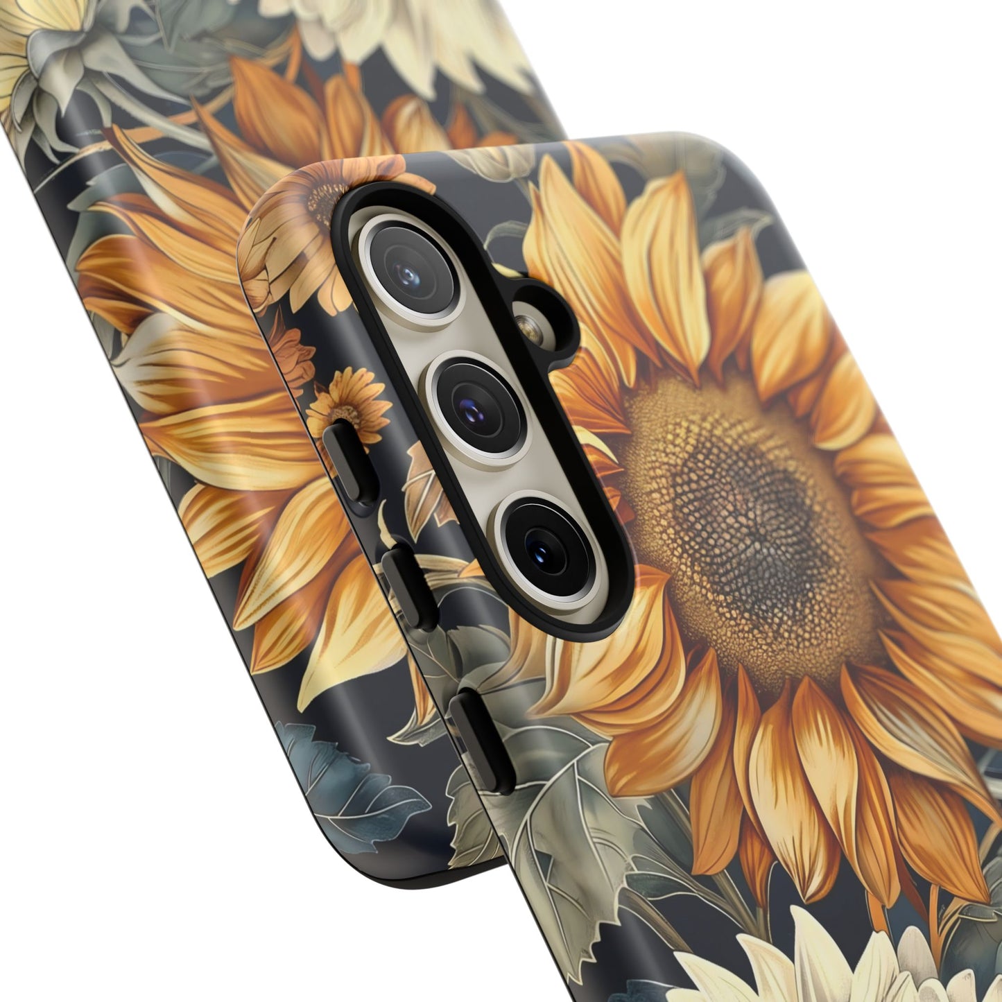 Floral Phone Case for Tough Cases, Sunflower Design, Nature Lover Gift, Birthday Present, Eco-Friendly Accessories, Summer Vibes