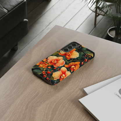 Floral Phone Case - Tough Cases, Protective Cover, Gift for Her, Smartphone Accessory, Floral Design, Nature-Inspired