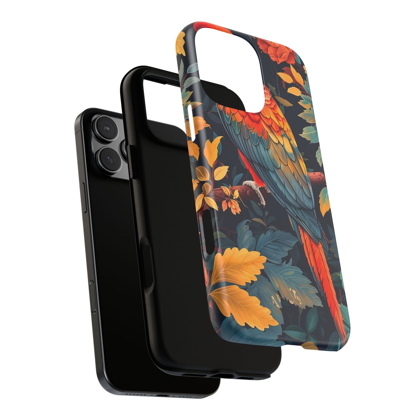 Vibrant Parrot Phone Case - Tough, Stylish, Nature-Inspired, Tropical, Wildlife, Perfect Gift, Summer Vibes