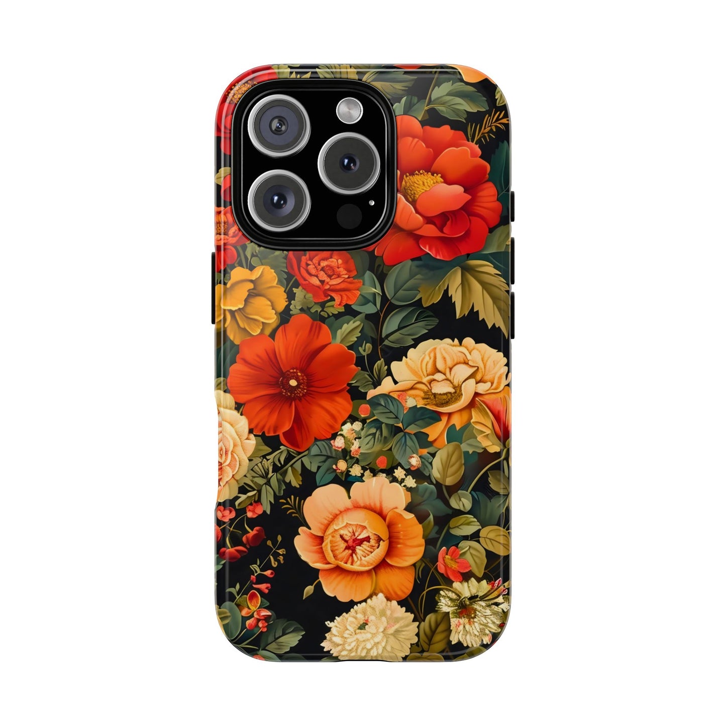 Floral Phone Case, Tough Cases, Decorative Tech Accessories, Gift for Her, Nature Lover Gift, Boho Style Case, Spring Floral Cover