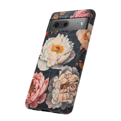 Floral Phone Case, Tough Phone Cover, Flower Design, Unique Gift for Her, Trendy Accessory, Spring Decor