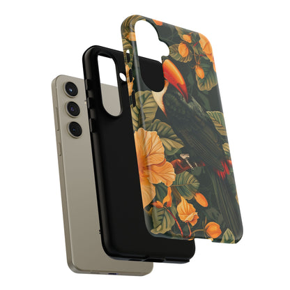 Tropical Toucan Phone Case, Exotic Bird Cover, Nature Lover Gift, Eco-Friendly Design, Customizable Tech Accessory