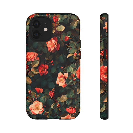 Floral Phone Case - Elegant Floral Design, Tough Protective Case, Perfect Gift for Her, Trendy Phone Accessories, Mother’s Day, Birthday