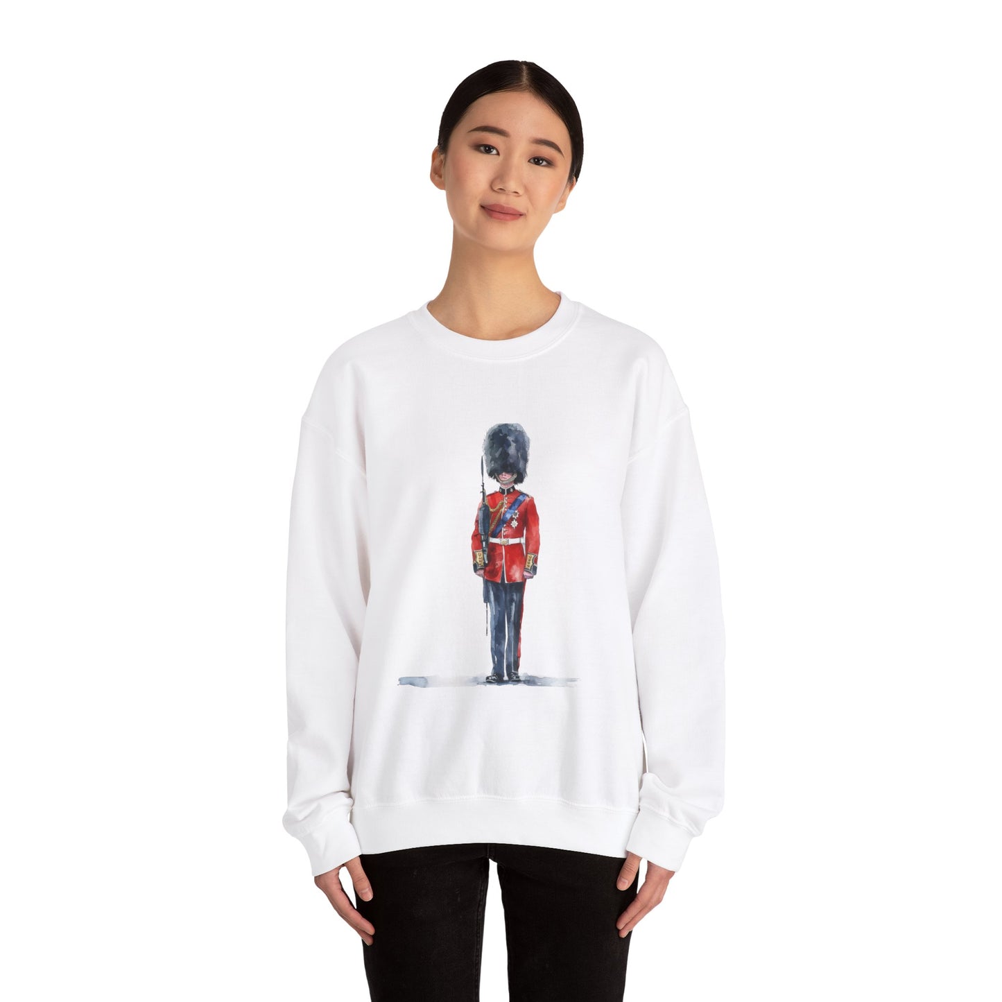 Unisex Heavy Blend™ Crewneck Sweatshirt - British Royal Guard - Iconic Symbol of Tradition and Honor