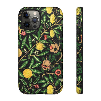 Tough Cases Phone Case, Floral Phone Cover, Tough Phone Protection, Gift for Plant Lovers, Black Background, Eco-Friendly Design