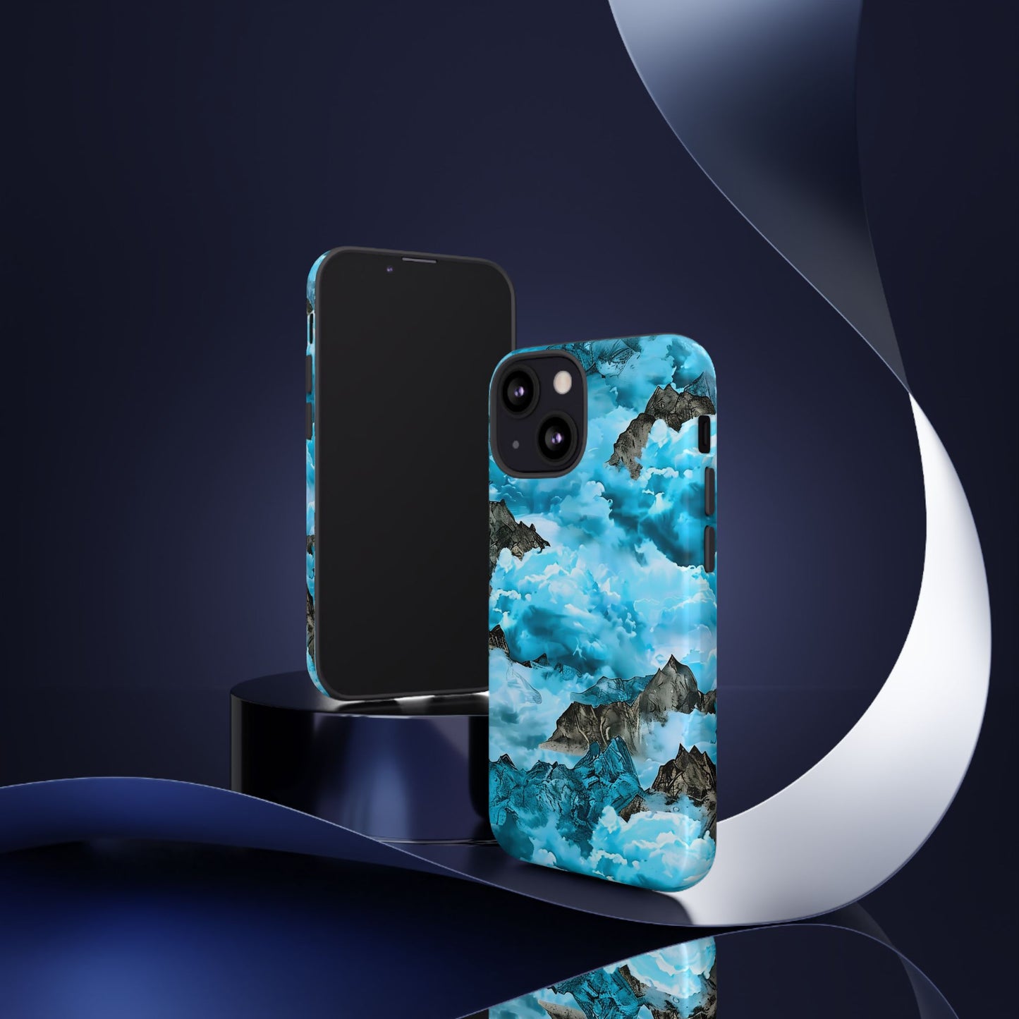Mountain Wave Phone Case - Adventure Gear, Outdoor Gifts, Stylish Cases, Trendy Accessories, Nature Lovers