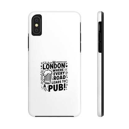 London Pub Themed Tough Phone Case - Perfect Gift for Travelers