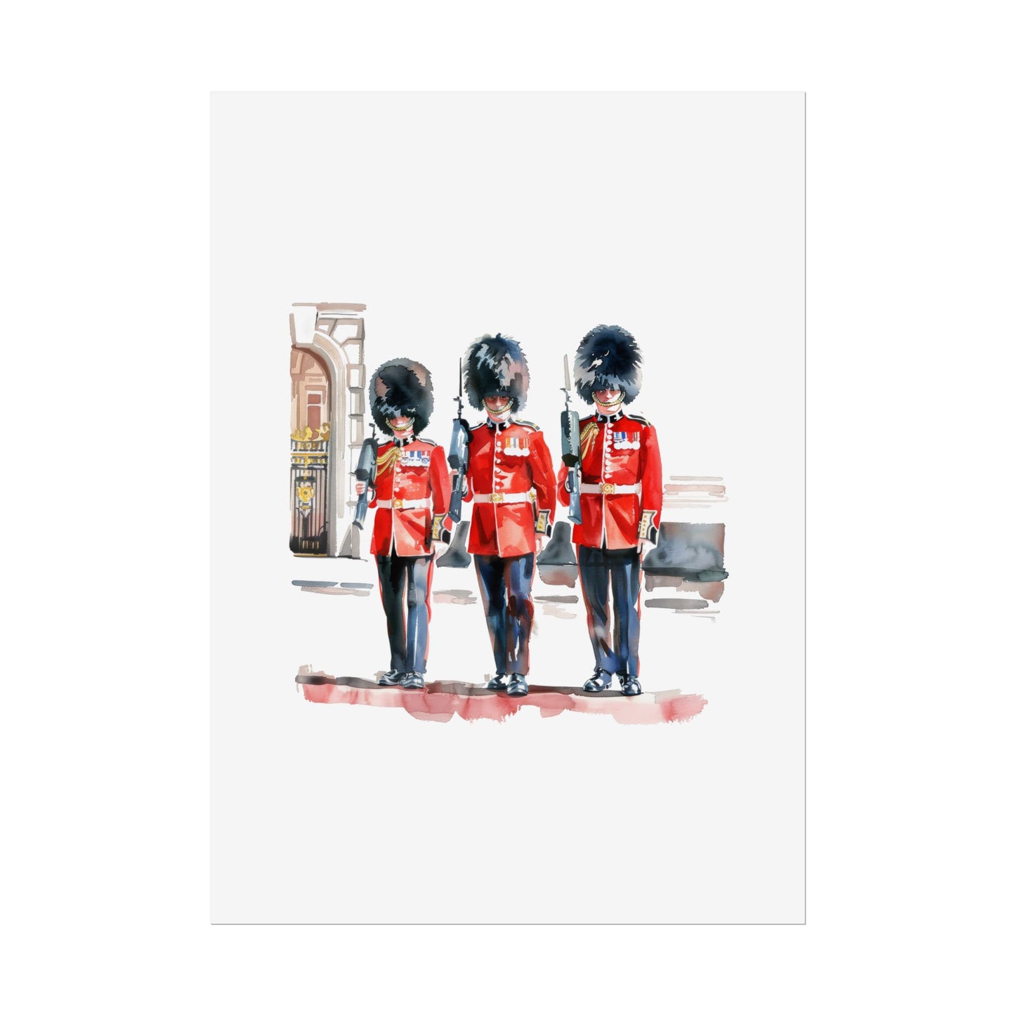 London Guard Roll-Up Posters, British Soldier Art Prints, Home Decor, Travel Gifts, Wall Art for Various Occasions