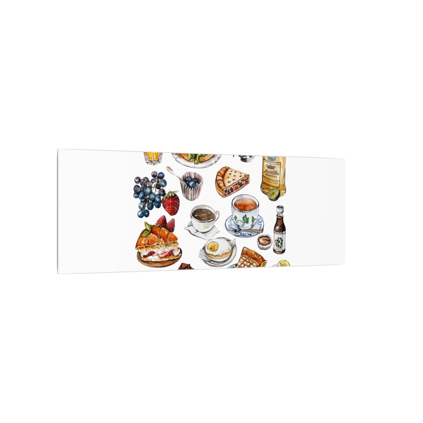 Breakfast Feast Canvas Print, Food Art, Kitchen Decor, Gifting for Food Lovers, Brunch Vibes, Wall Art
