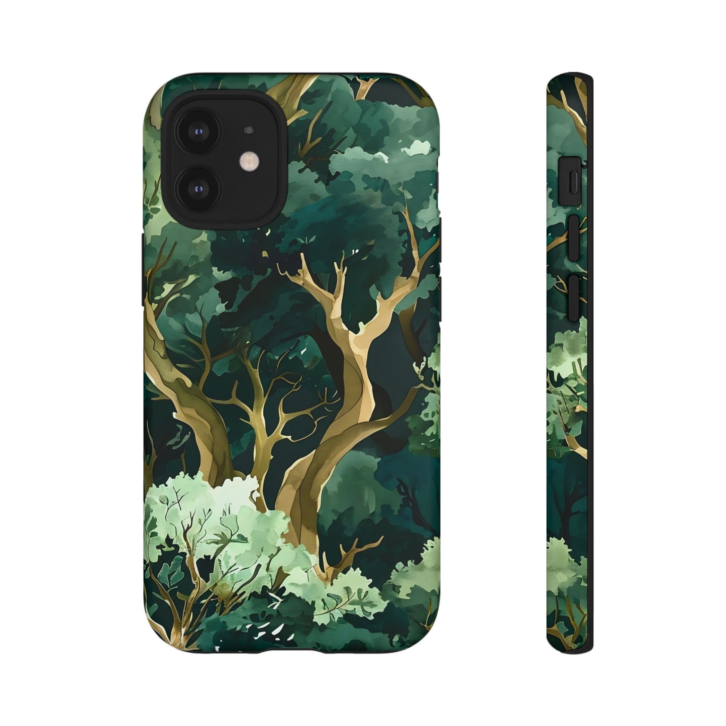 Forest Green Phone Case, Nature-Inspired Tough Cases, Eco-Friendly Gift, Outdoor Lover Accessory, Unique Phone Cover