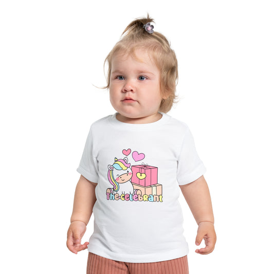 Unicorn Birthday Celebration Baby T-Shirt