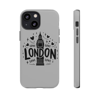 London Love Phone Case, Tough Cases, Stylish Phone Accessories, Unique Gift for Travelers, London Souvenir, Love Design