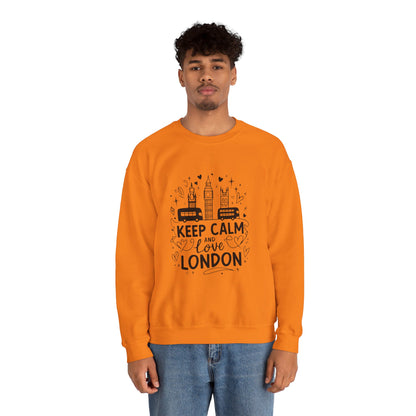 Unisex Heavy Blend™ Crewneck Sweatshirt Trendy - Keep Calm and love London