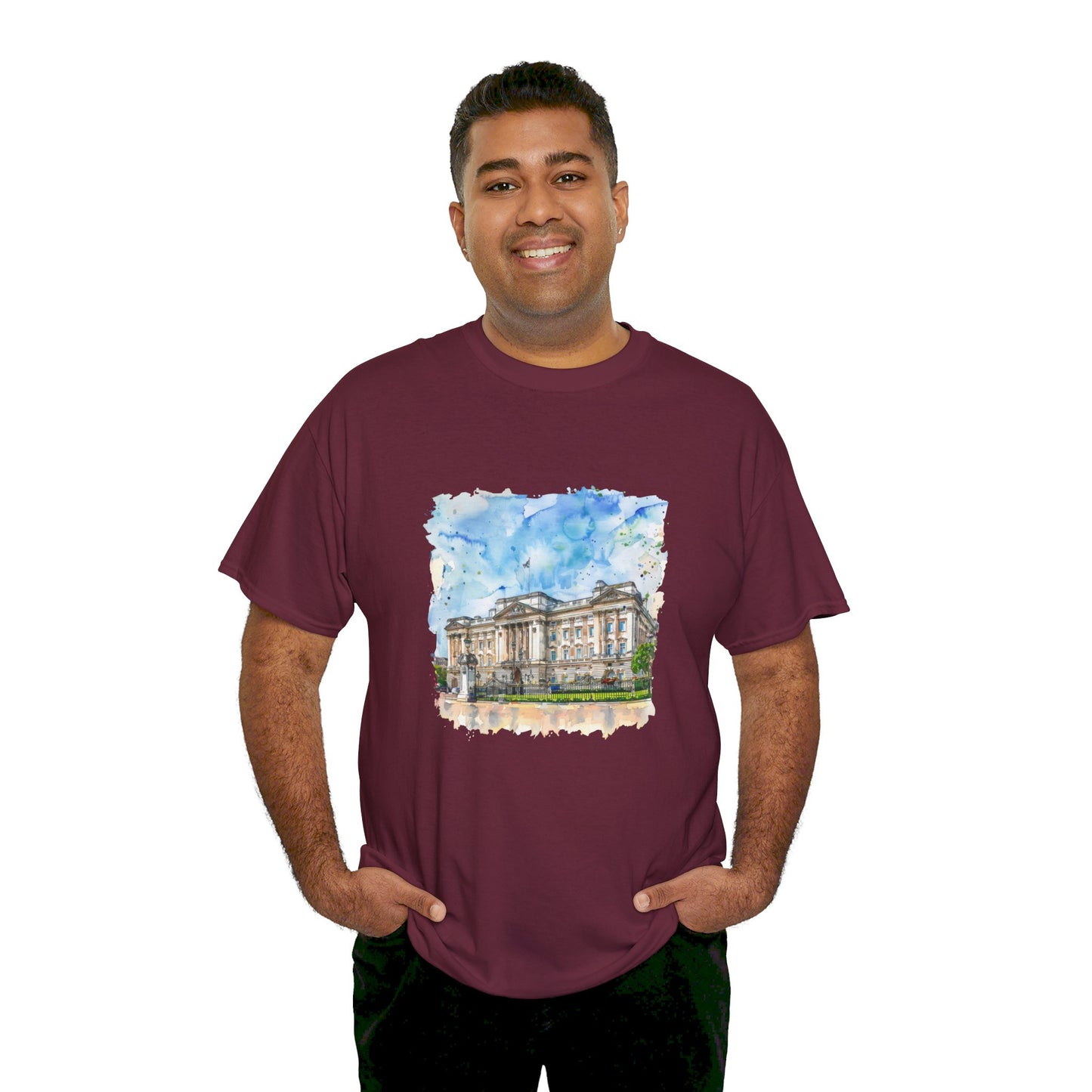 The Heart of British Culture and Iconic Landmarks Classy Unisex Heavy Cotton T-Shirt