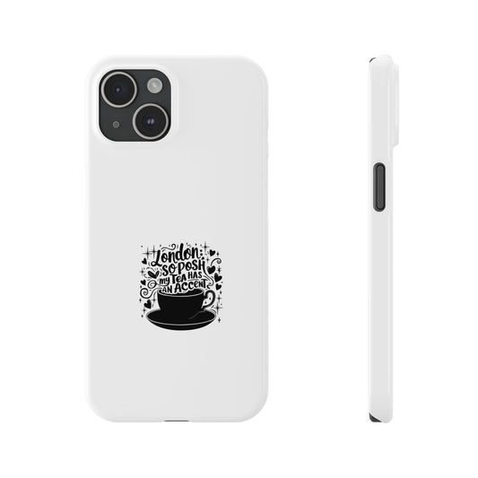 Coffee Lover Slim Phone Cases, Custom Smartphone Cover, Gifts for Coffee Enthusiasts, Unique Accessories, Birthday Gift Idea
