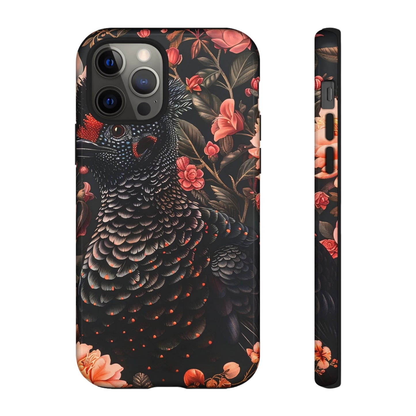 Tough Cases: Floral Design Phone Case, Stylish Protection for Your Phone, Unique Gift for Bird Lovers, Vibrant Floral Art, [...]