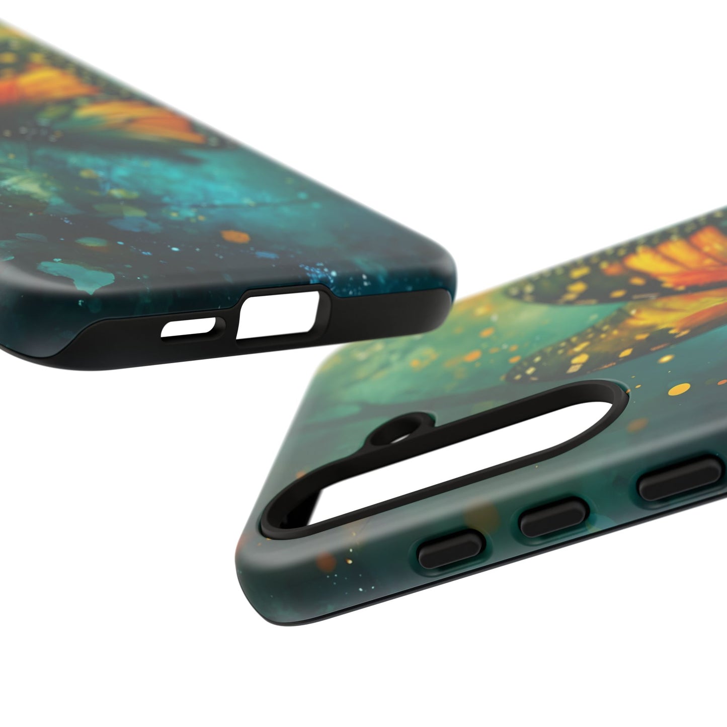 Colorful Butterfly Phone Case, Tough Cases for iPhone and Samsung, Cute Tech Accessories, Nature Lovers Gift, Vibrant Floral Design