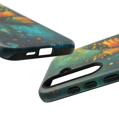 Colorful Butterfly Phone Case, Tough Cases for iPhone and Samsung, Cute Tech Accessories, Nature Lovers Gift, Vibrant Floral Design