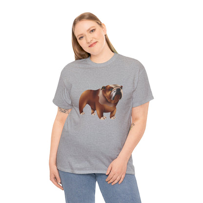 Adorable British Dog Relaxed Unisex Heavy Cotton T-Shirt