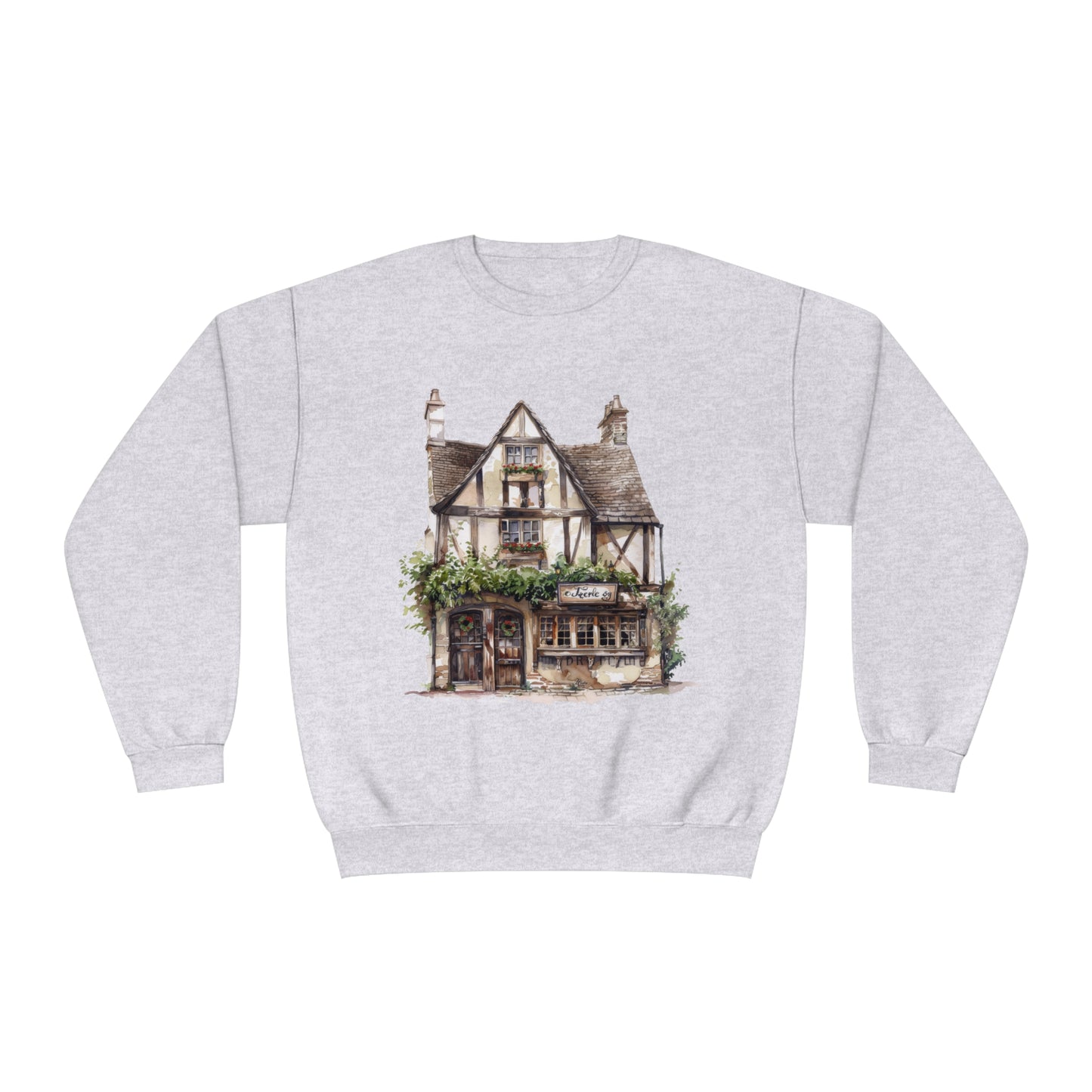 Unisex NuBlend® Crewneck Sweatshirt - British Historic House Classic Architectural Elegance