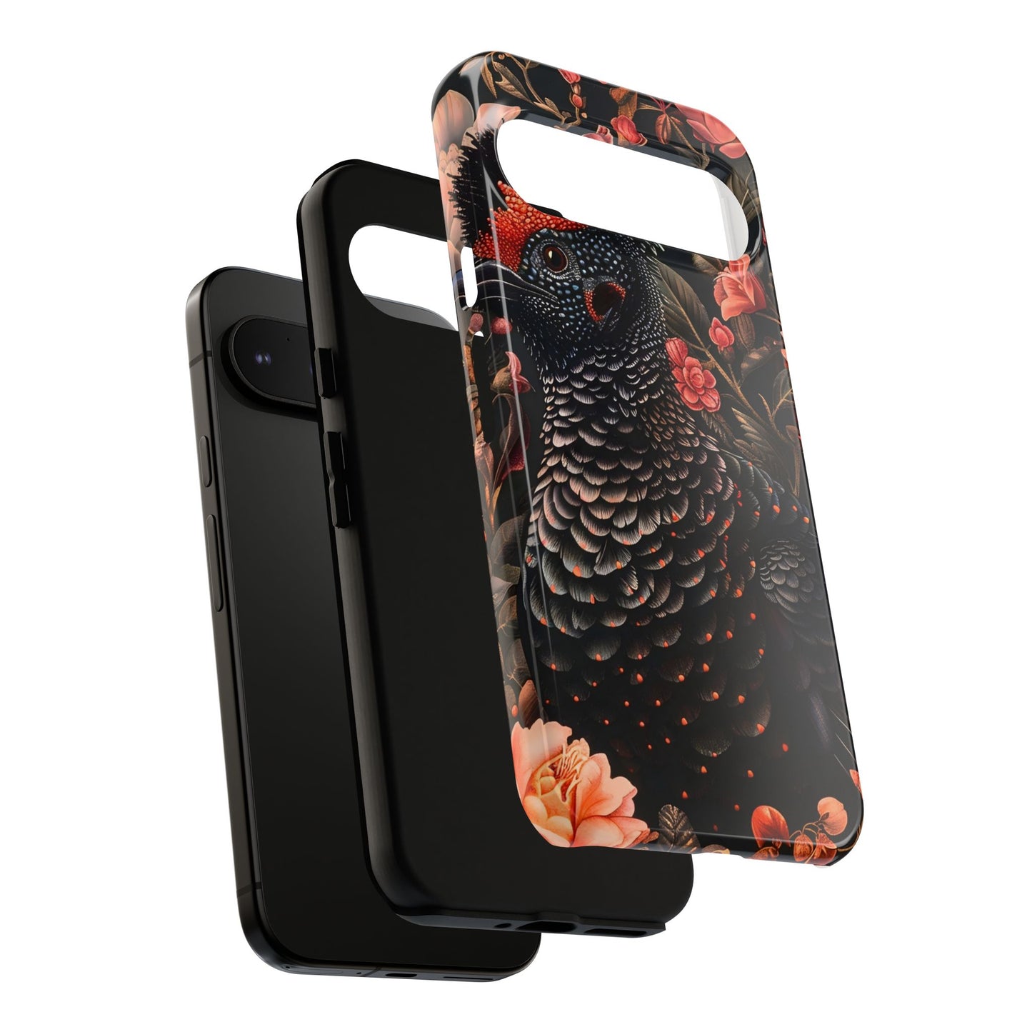 Tough Cases: Floral Design Phone Case, Stylish Protection for Your Phone, Unique Gift for Bird Lovers, Vibrant Floral Art, [...]