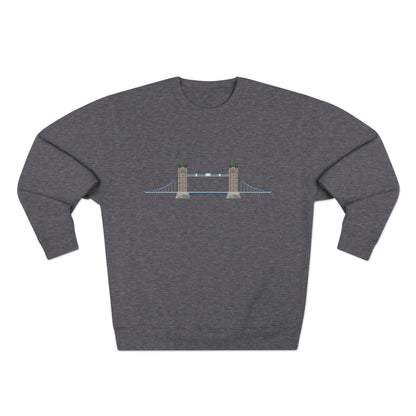 Unisex Crewneck Sweatshirt - Tower Bridge - Iconic London Landmark