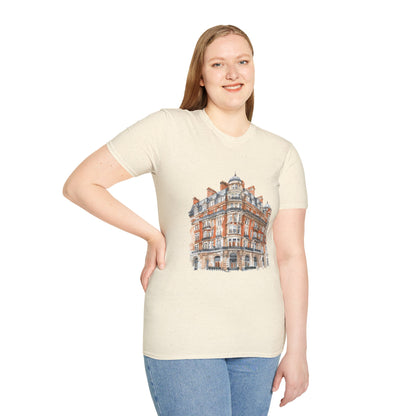 Unisex Softstyle T-Shirt - Classic British Architecture - Elegant Historic Building
