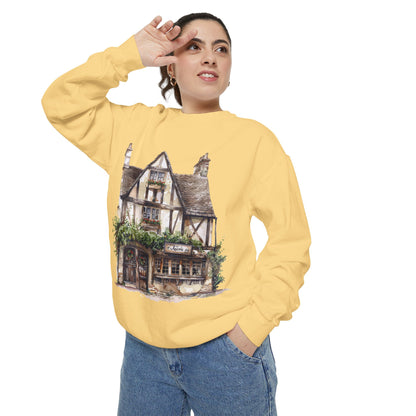 Unisex Garment-Dyed Sweatshirt - British Village Houses