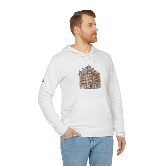 adidas Unisex Fleece Hoodie - Classic British Architecture - Elegant Historic Building