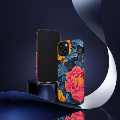 Floral Phone Case, Tough Cases, Stylish Mobile Cover, Gifts for Her, Phone Accessories, Unique Flower Design