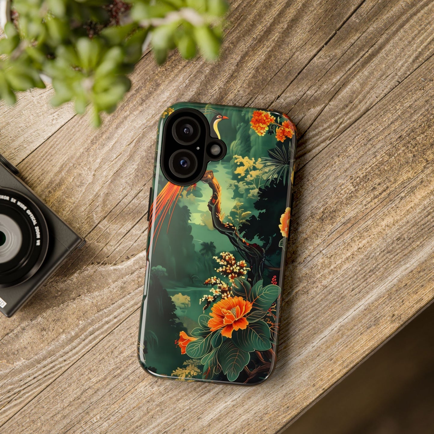 Tropical Phone Case - Colorful Floral Design, Phone Cover for Nature Lovers, Gift for Friends, iPhone & Android Compatible, Boho Style
