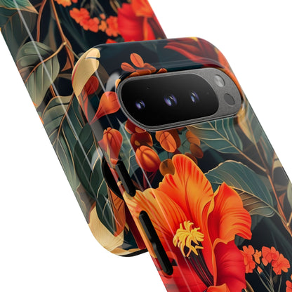 Tough Floral Phone Case | Tropical Vibe, Gift for Nature Lovers, Summer Beach Accessory, Floral Pattern, Trendy Phone Accessories