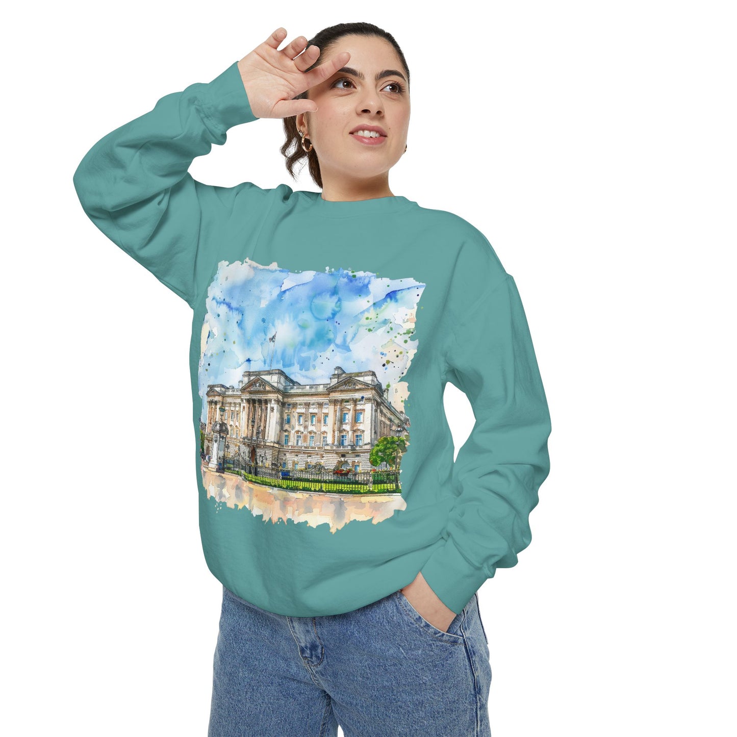 Unisex Garment-Dyed Sweatshirt - Fields & Forests - The Heart of British Nature