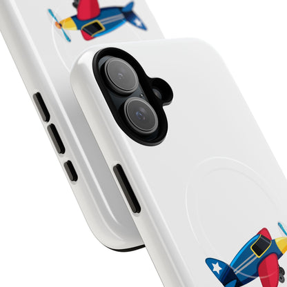 Airplane Tough Magnetic Phone Case, Cute Phone Cover, Gifts for Travelers, Kids and Adults, Aviation Themed, Durable Phone Case
