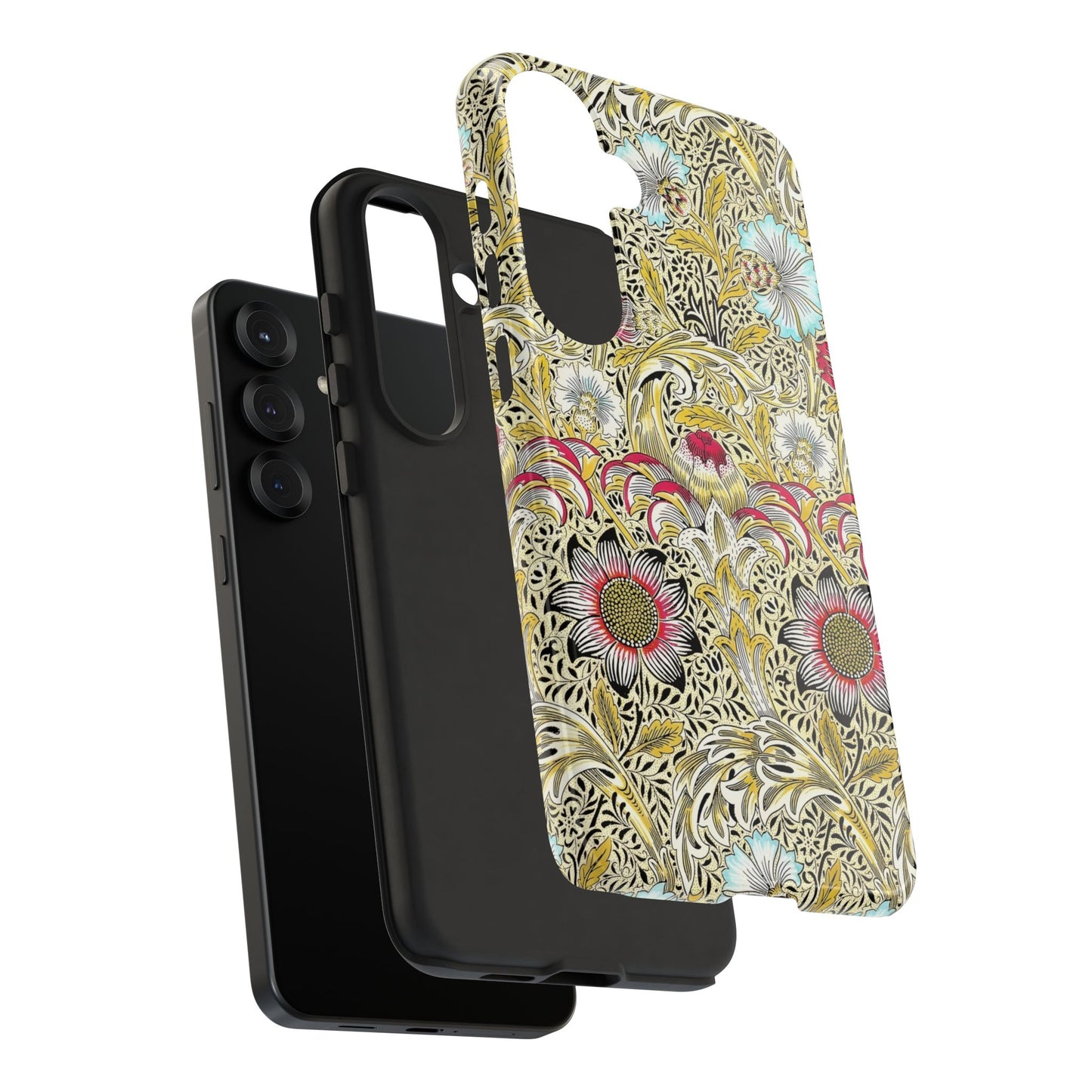 Floral Phone Case - Tough Cases, Floral Design, Stylish, Protective, Unique Gift for Her, Phone Accessories