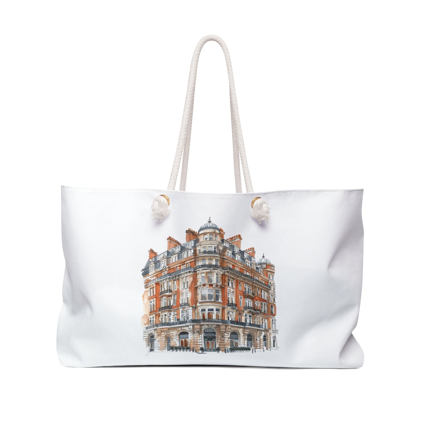 Stylish Weekender Bag - Vintage Architecture, Travel Tote, Beach Accessory, Overnight Bag, Gift for Travelers