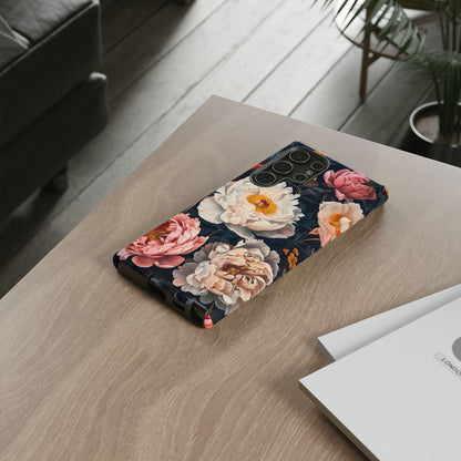 Floral Phone Case, Tough Phone Cover, Flower Design, Unique Gift for Her, Trendy Accessory, Spring Decor