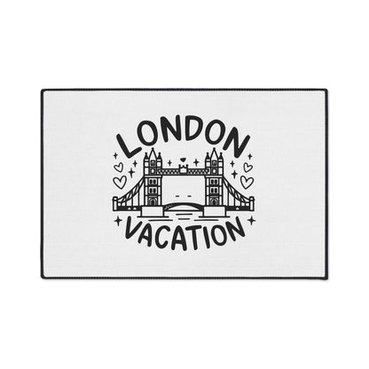 London Vacation Floor Mat, Decorative Heavy Duty Mat for Home, Travel Decor, Gift for Travelers, Kitchen & Entryway Rug