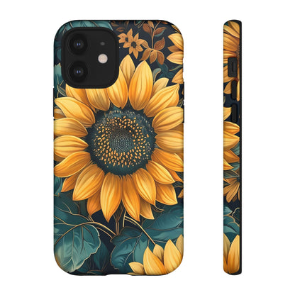 Sunflower Phone Case - Bright Floral Design, Stylish Tough Cover for Sunflower Lovers, Gift for Plant Enthusiasts, Mom Gift, Nature Lovers