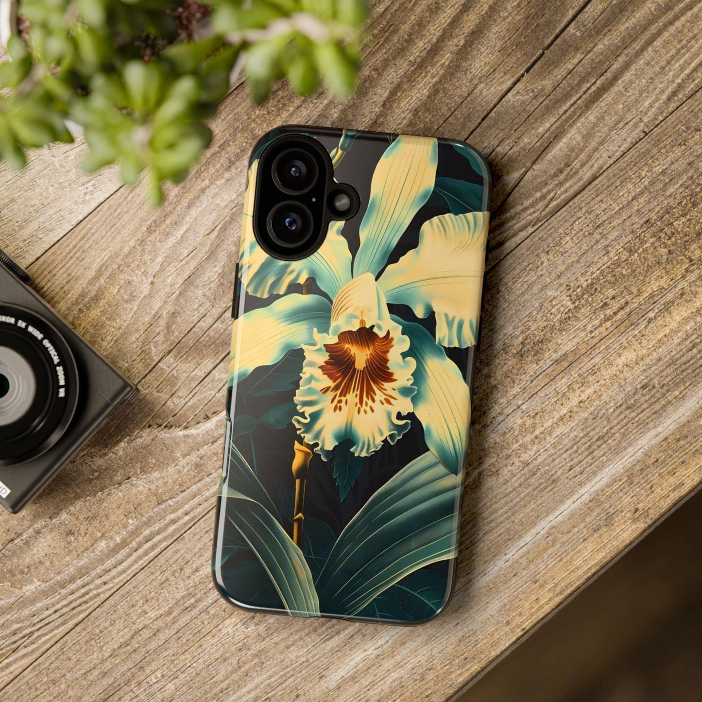 Floral Phone Case - Tough Cases with Orchid Design, Durable Smartphone Cover for Nature Lovers, Floral Gift for Her, Botanical [...]