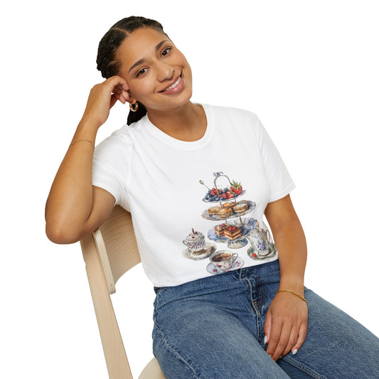 Unisex Softstyle T-Shirt - Palace Plates - A Royal British Breakfast