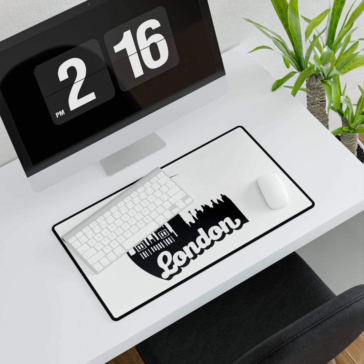 London Desk Mat, Stylish Workspace Decor, Gaming Mat, Office Essentials, Gift for Travelers, Ergonomic Desk Accessory